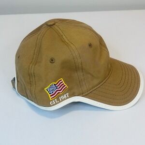 Ashworth Baseball Hat Cap Est 1987 Tan with White Trim